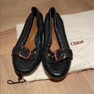 Chloe buckle flats size 38
